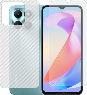 Mobling Front and Back Tempered Glass for Honor X6 a(Pack of 2)