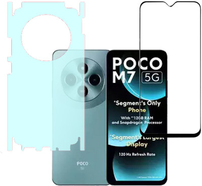 VAYUVAULT Front and Back Screen Guard for Poco M7 5G(Pack of 2)