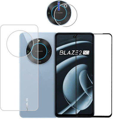 Olonga Front and Back Screen Guard for LAVA BLAZE 2 5G (BLACK)(Pack of 1)