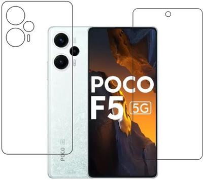 DVTECH Front and Back Screen Guard for 9H Xiaomi Poco F5(Pack of 1)