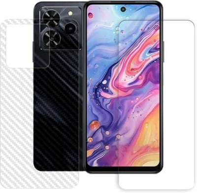 ZIDZEE Front and Back Screen Guard for LAVA YUVA 4 4G FRONT AND BACK TEMPERED GLASSS(Pack of 2)
