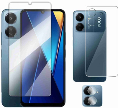 ICROMECK Front and Back Screen Guard for POCO C65(Pack of 2)