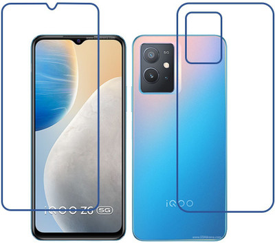 DVTECH Front and Back Screen Guard for 9H Crystal Clear Front And TPU Backvivo iQOO Z6(Pack of 1)