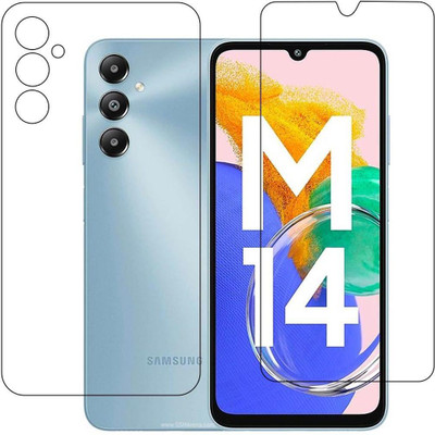 DVMART Front and Back Screen Guard for Samsung Galaxy M14 4G 9H Crystal Clear(Pack of 1)