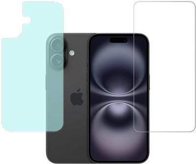 SPRITZEN Front and Back Screen Guard for Apple iPhone 16 Plus(Pack of 2)