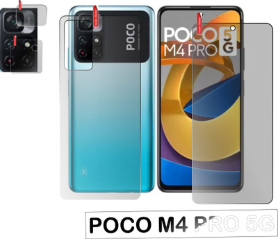 chakoor Front and Back Screen Guard for POCO M4 Pro 5G(Pack of 3)