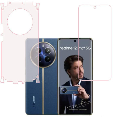 KARTRAY Front and Back Screen Guard for Realme 12 Pro Plus 5G, front transparent, back matt with sides(Pack of 2)