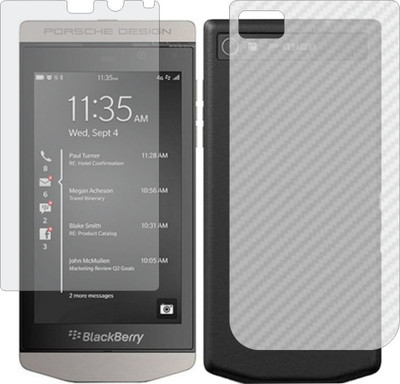 ZINGTEL Front and Back Screen Guard for BLACKBERRY PORCHE DESIGN P9982 (Front Matte Finish & Back 3d Carbon Fiber)(Pack of 2)