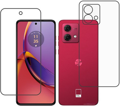 DVTECH Front and Back Screen Guard for 9H Motorola Moto G84(Pack of 1)