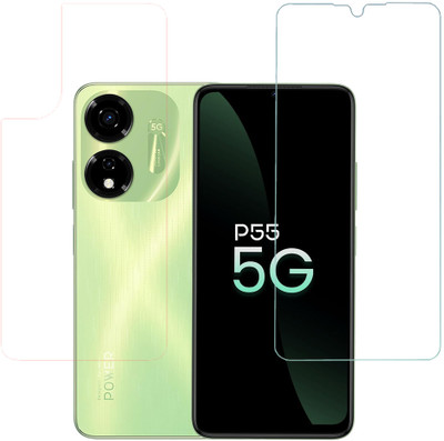 KARTRAY Front and Back Screen Guard for itel P55 5G(Pack of 2)