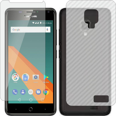 ZINGTEL Front and Back Screen Guard for PANASONIC P9 (Front Matte Finish & Back 3d Carbon Fiber)(Pack of 2)