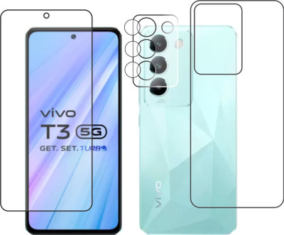 chakoor Front and Back Screen Guard for vivo T3 5G(Pack of 3)