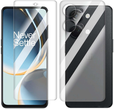 Enlinea Front and Back Screen Guard for OnePlus Ace 2V Front+Back (Glossy)(Pack of 2)