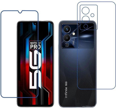 DVTECH Front and Back Screen Guard for 9H Infinix Note 12 Pro 5G(Pack of 1)