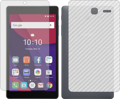 ZINGTEL Front and Back Screen Guard for ALCATEL PIXI 4 7 (Front Matte Finish & Back 3d Carbon Fiber)(Pack of 2)