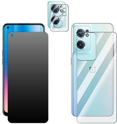 FCS Front and Back Screen Guard for OnePlus Nord CE 2 5G Front+Back+Camera (Matte)(Pack of 3)