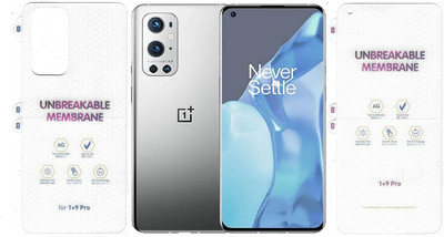 VOSKI Front and Back Screen Guard for OnePlus 9 Pro Matte Finish Unbreakable Membrane Front Back Screen Guard(Pack of 1)
