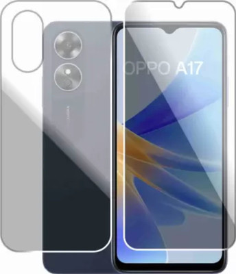 aryax Front and Back Screen Guard for OPPO A17(Pack of 2)
