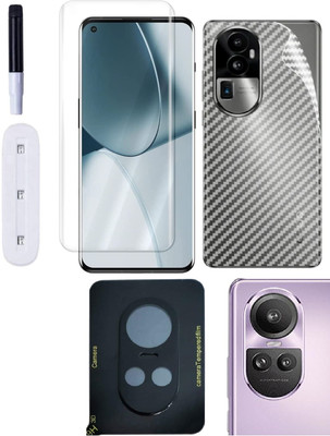 COVER CAPITAL Front and Back Tempered Glass for Oppo Reno 10 Pro Plus(Pack of 3)