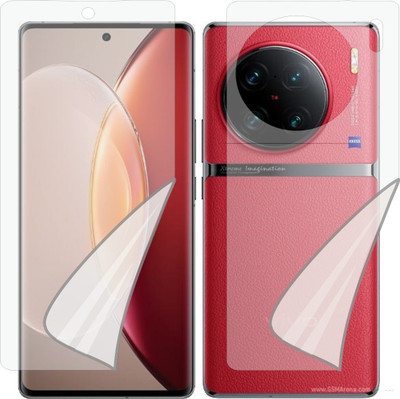 MOBART Front and Back Tempered Glass for VIVO X90 PRO PLUS (Edge To Edge TPU Full Coverage)(Pack of 1)