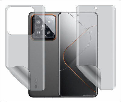 TELTREK Front and Back Screen Guard for Xiaomi 14 Pro (Edge to Edge Full Screen Protector)(Pack of 1)