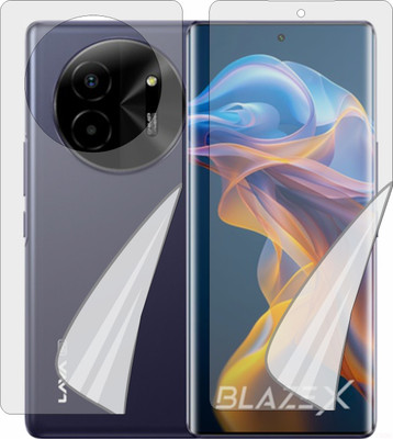 Fasheen Front and Back Screen Guard for Lava Blaze X (Edge To Edge TPU Full Coverage)(Pack of 1)