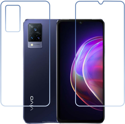 DVTECH Front and Back Screen Guard for Crystal Clear Front And TPU Back vivo V21s(Pack of 1)