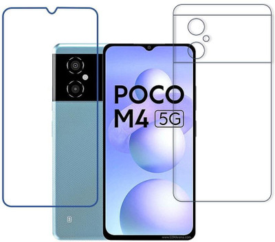 DVTECH Front and Back Screen Guard for 9H Xiaomi Poco M4 5G(Pack of 1)