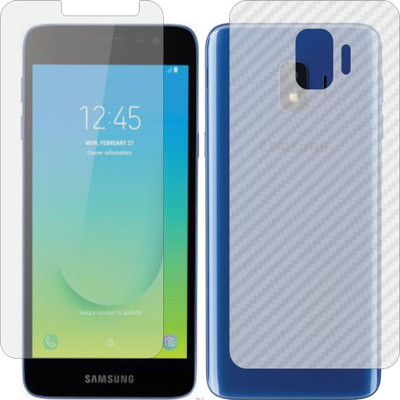 Mobling Front and Back Screen Guard for SAMSUNG GALAXY J2 CORE (Front 9H Hardness Matte & Carbon Fiber Skin for Back)(Pack of 2)