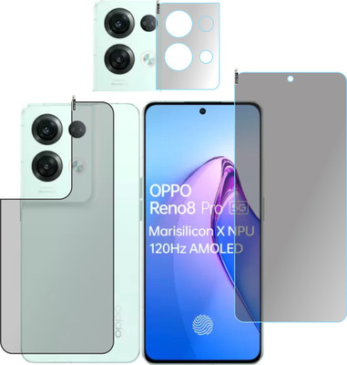 chakoor Front and Back Screen Guard for OPPO RENO 8 5G(Pack of 3)