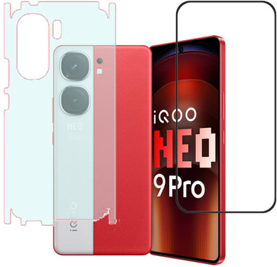 KARTRAY Front and Back Screen Guard for iQOO Neo 9 Pro 5G(Pack of 2)