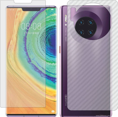 MOBART Front and Back Screen Guard for HUAWEI MATE 30 PRO (Front Matte Finish & Back 3d Carbon Fiber)(Pack of 2)