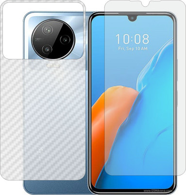 ZINGTEL Front and Back Screen Guard for INFINIX NOTE 12 PRO 4G (Front Matte Finish & Back 3d Carbon Fiber)(Pack of 2)