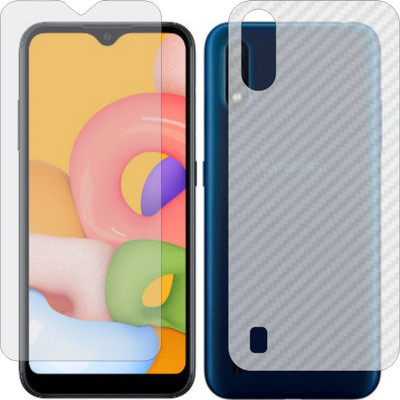 Mobling Front and Back Tempered Glass for SAMSUNG GALAXY A01(Pack of 2)