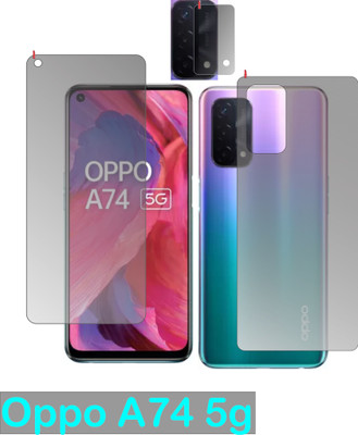 chakoor Front and Back Screen Guard for OPPO A74 5G(Pack of 3)