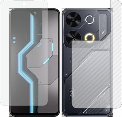 TELTREK Front and Back Screen Guard for Itel P65(Pack of 2)