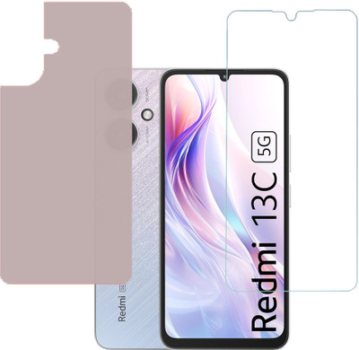 SPRITZEN Front and Back Screen Guard for Xiaomi Redmi 13C 5G(Pack of 2)