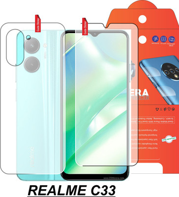 Olonga Front and Back Screen Guard for REALME C33(Pack of 2)
