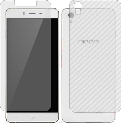 Mobling Front and Back Screen Guard for OPPO A30 (Front 9H Hardness Matte & Carbon Fiber Skin for Back)(Pack of 2)