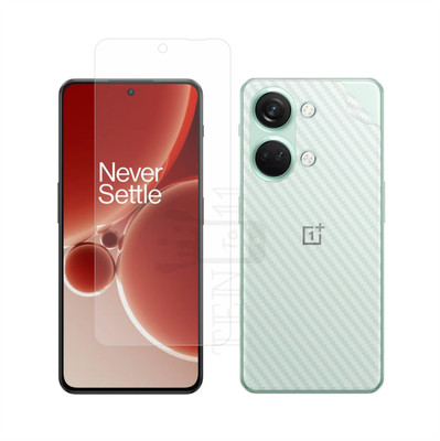 Ten To 11 Front and Back Screen Guard for OnePlus Nord 3, OnePlus Nord 3 [Back Carbon Fiber](Pack of 2)