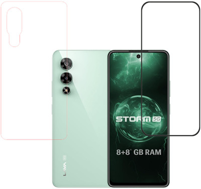 KARTRAY Front and Back Screen Guard for Lava Storm 5G(Pack of 2)
