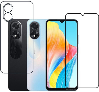 DVTECH Front and Back Screen Guard for 9H Oppo A18(Pack of 1)