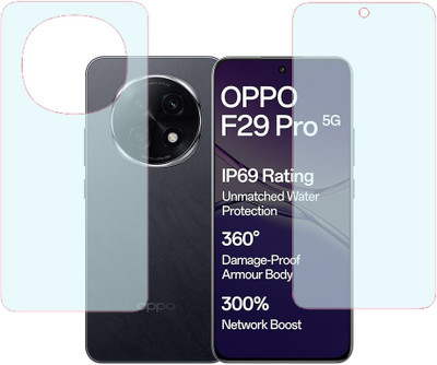 KARTRAY Front and Back Screen Guard for Oppo F29 Pro 5G, Front Matte Back Matte(Pack of 2)