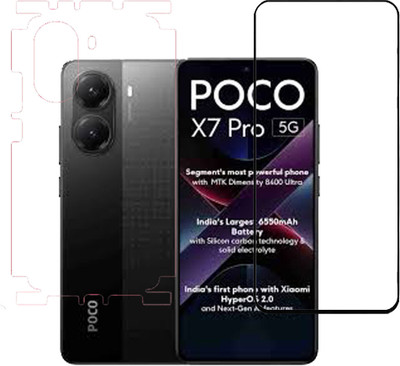VAYUVAULT Front and Back Screen Guard for POCO X7 Pro 5G(Pack of 2)
