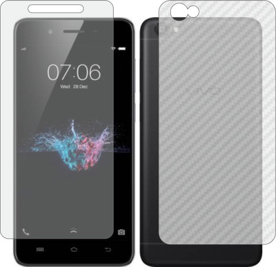 ZINGTEL Front and Back Screen Guard for VIVO 1610 (Front Matte Finish & Back 3d Carbon Fiber)(Pack of 2)