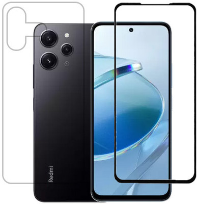 KMPERED Front and Back Tempered Glass for Redmi 12 5G(Pack of 2)
