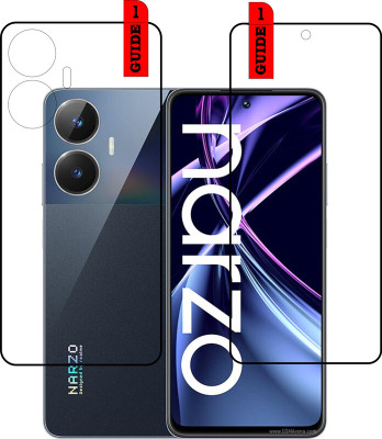 Zoku Protection Front and Back Tempered Glass for Realme Narzo N55(Pack of 2)