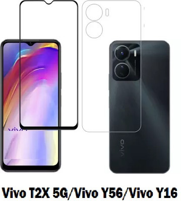 LIKEDESIGN Front and Back Screen Guard for vivo T2x 5G, vivo Y56, vivo Y16(Pack of 1)