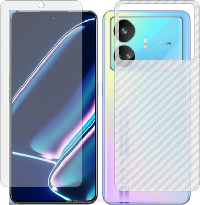 MOBART Front and Back Screen Guard for REALME GTNEO 5 SE RMX3700 (Front Matte Finish & Back 3d Carbon Fiber)(Pack of 2)
