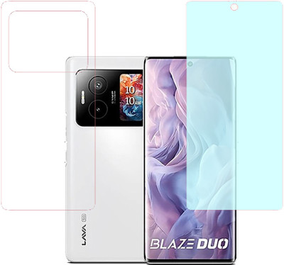 VAYUVAULT Front and Back Screen Guard for LAVA Blaze Duo(Pack of 2)